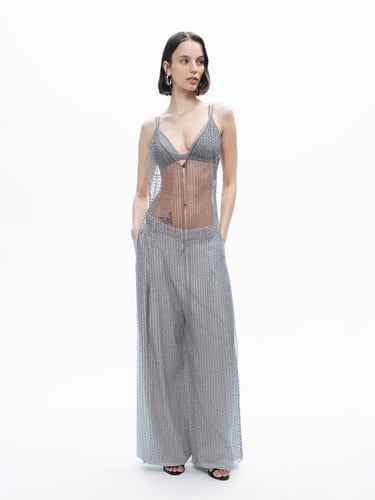  Boncuk İşlemeli Maxi Yelek