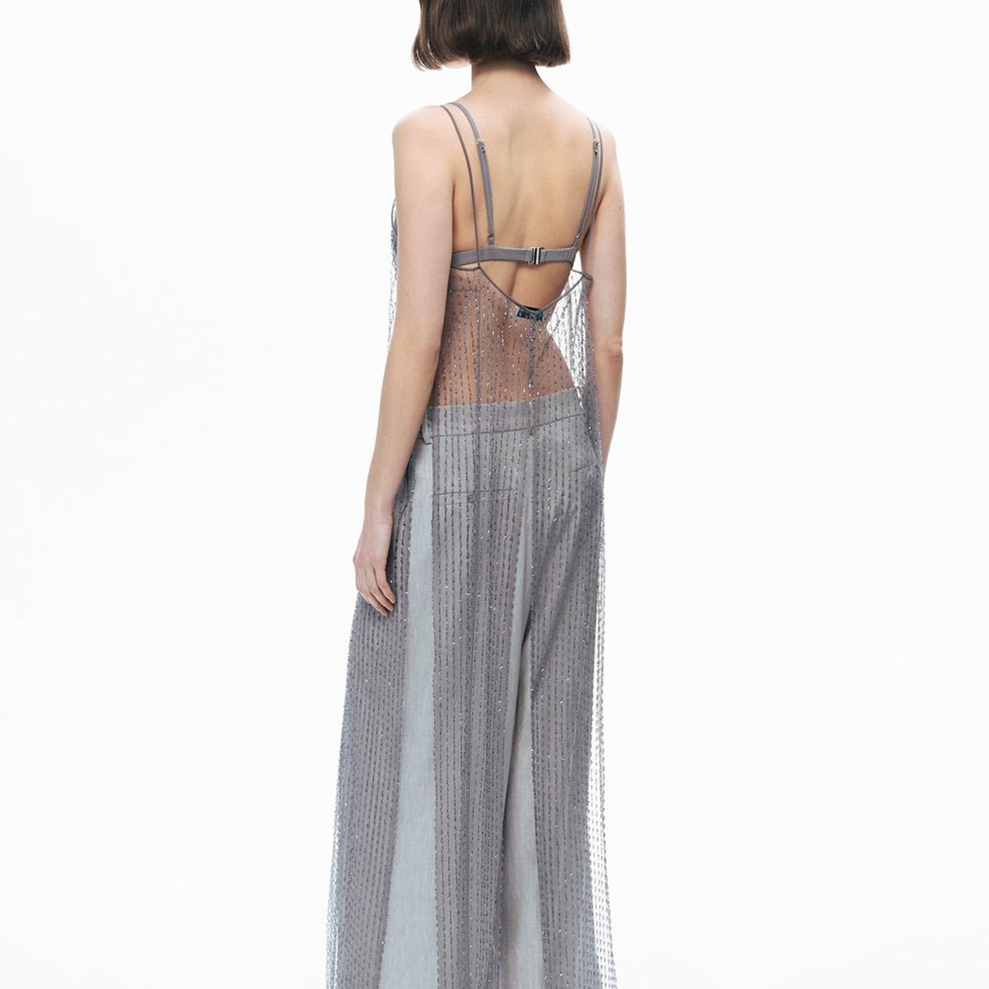 Boncuk İşlemeli Maxi Yelek