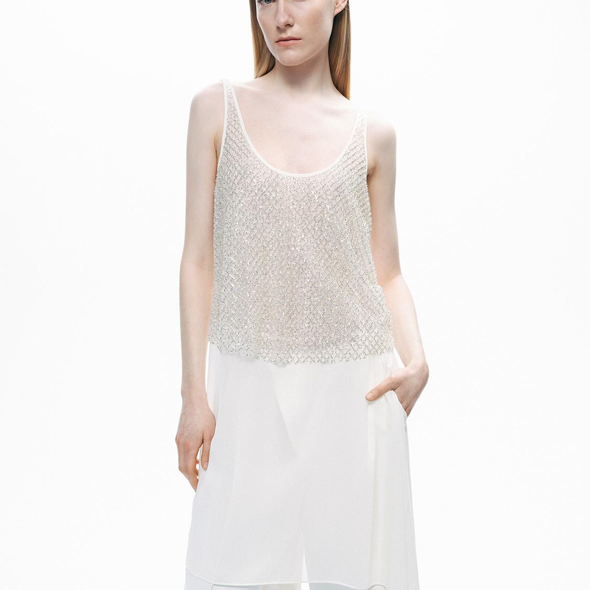 Kristal Taş Detaylı Bluz