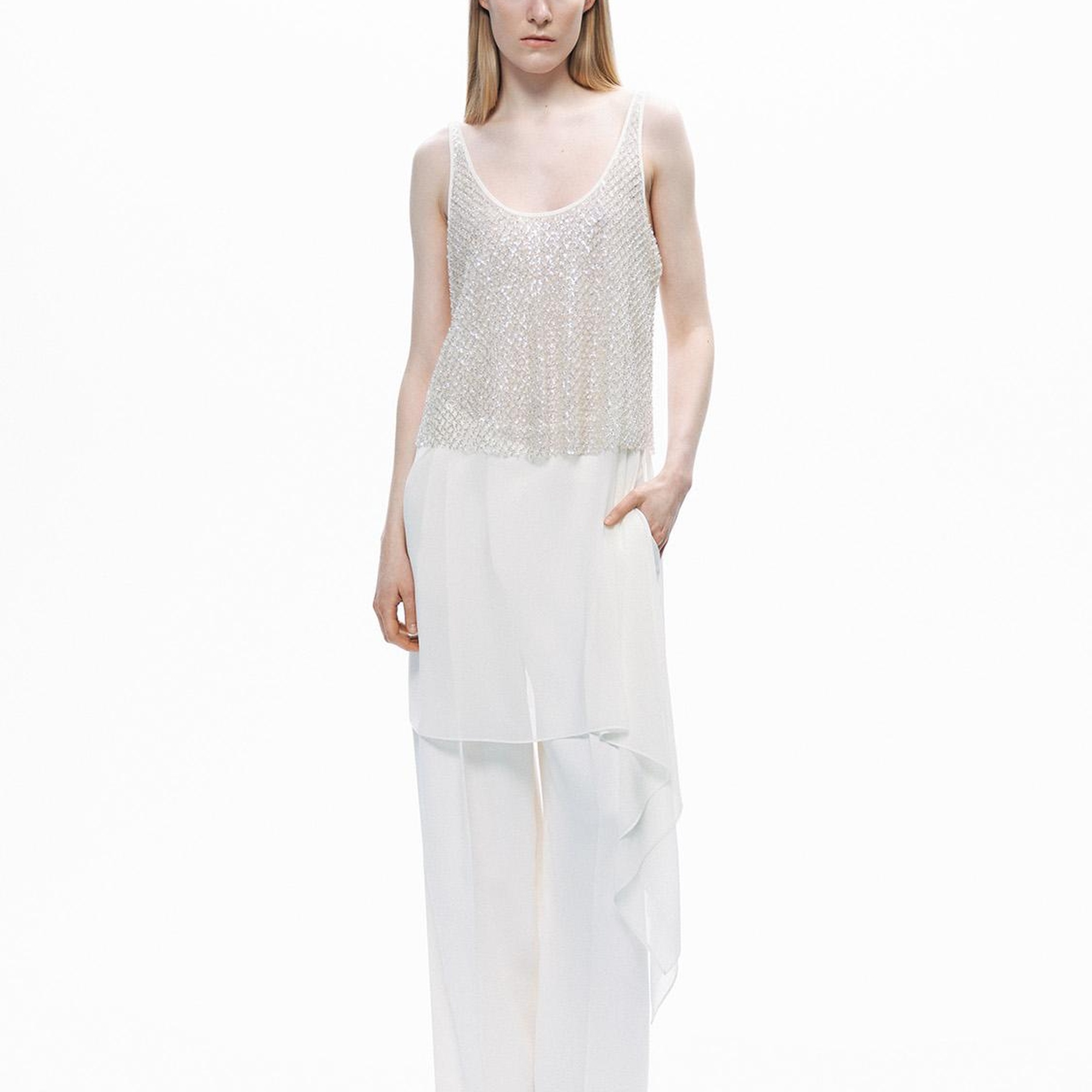 Kristal Taş Detaylı Bluz