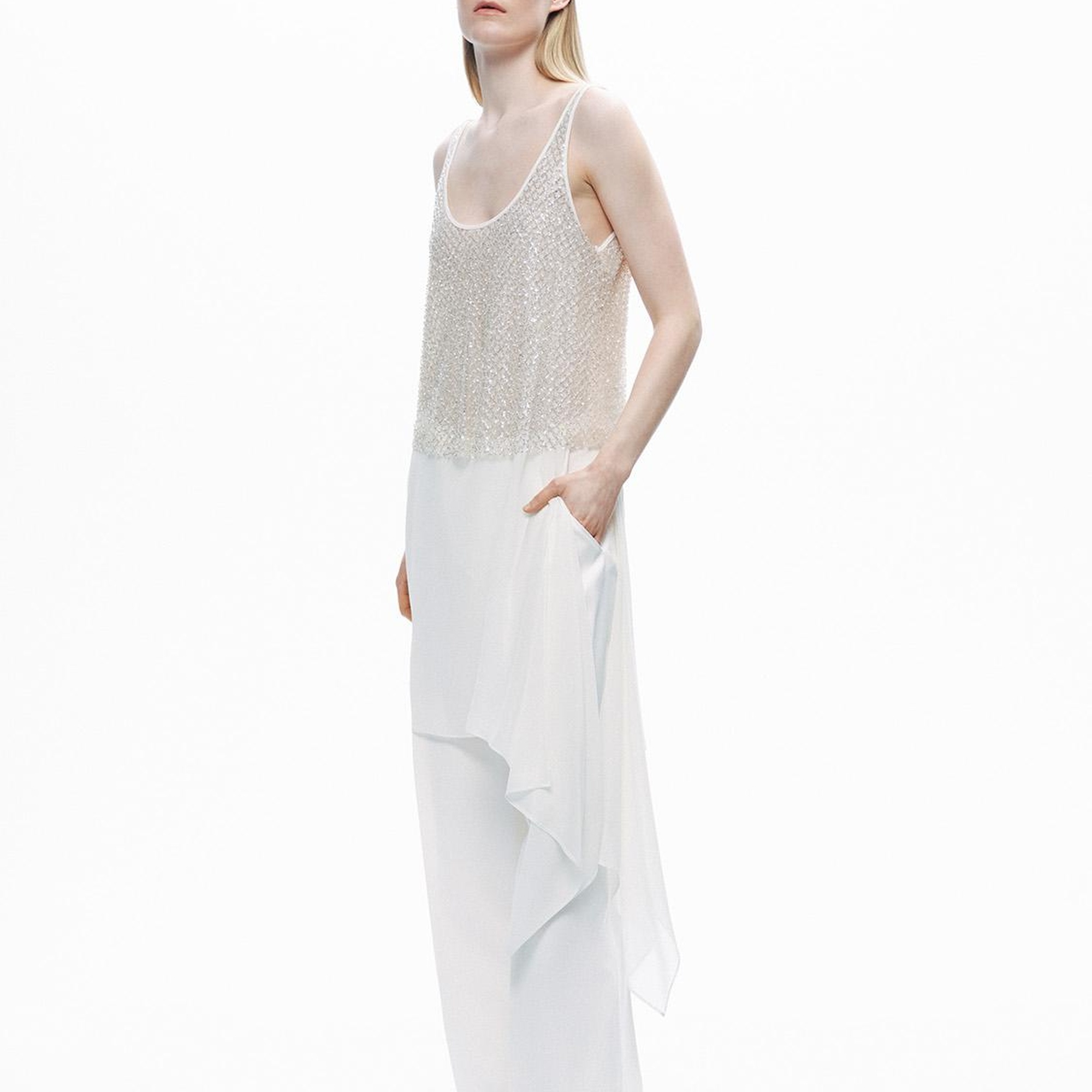 Kristal Taş Detaylı Bluz