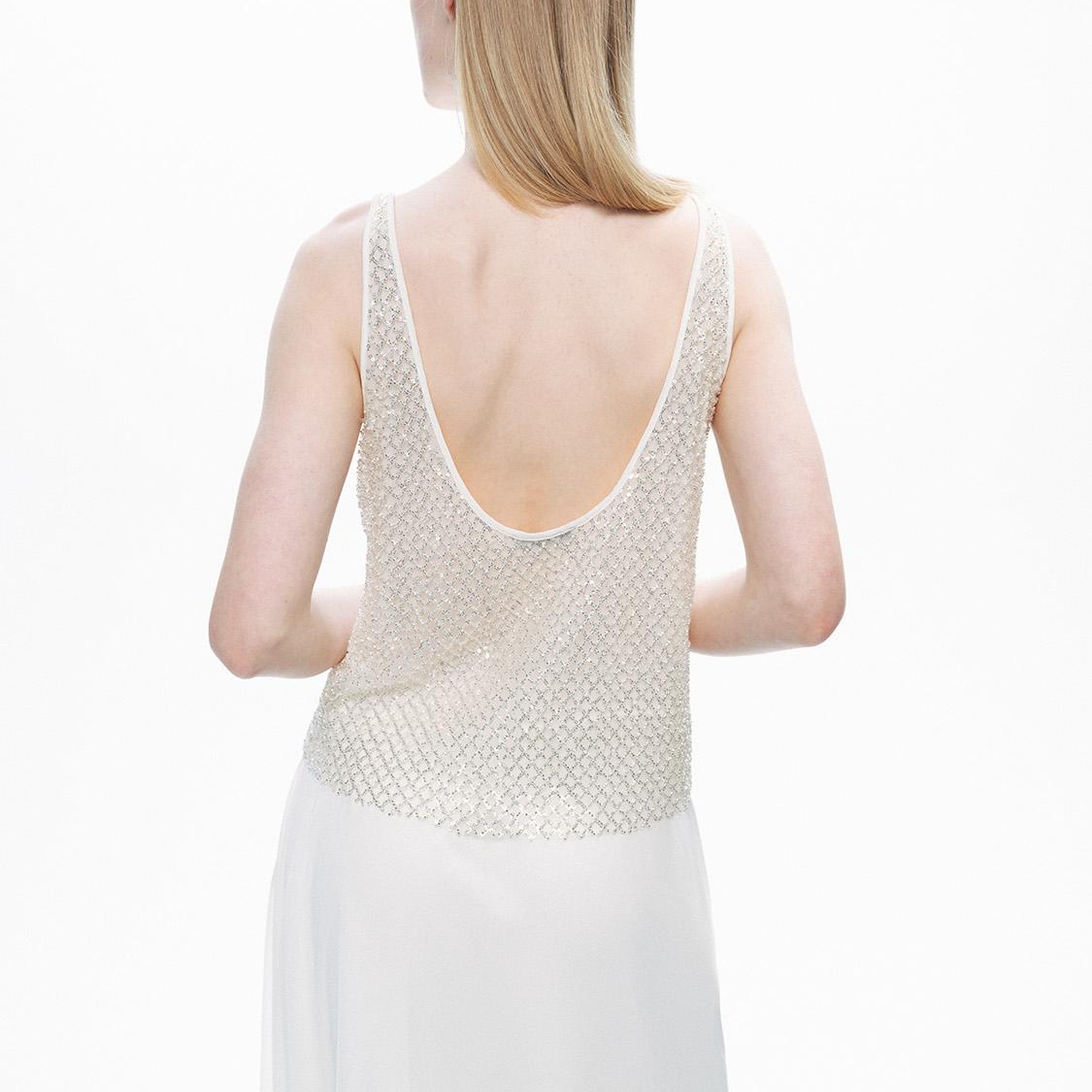 Kristal Taş Detaylı Bluz