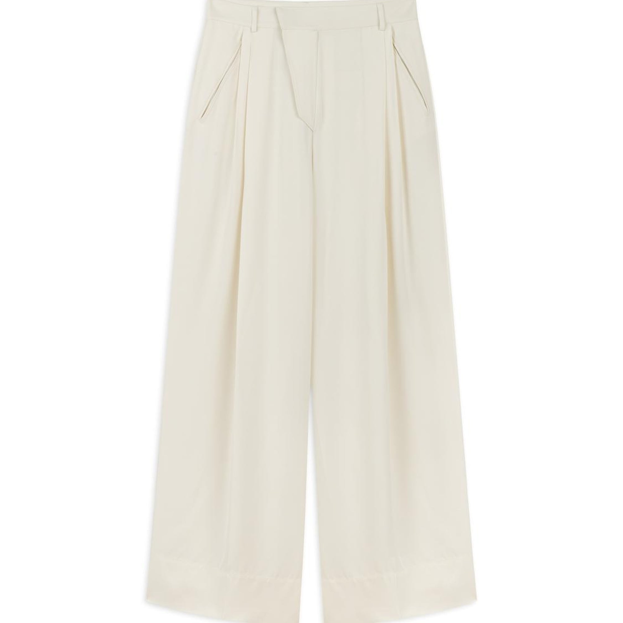 Asimetrik Pat Detaylı Pantolon