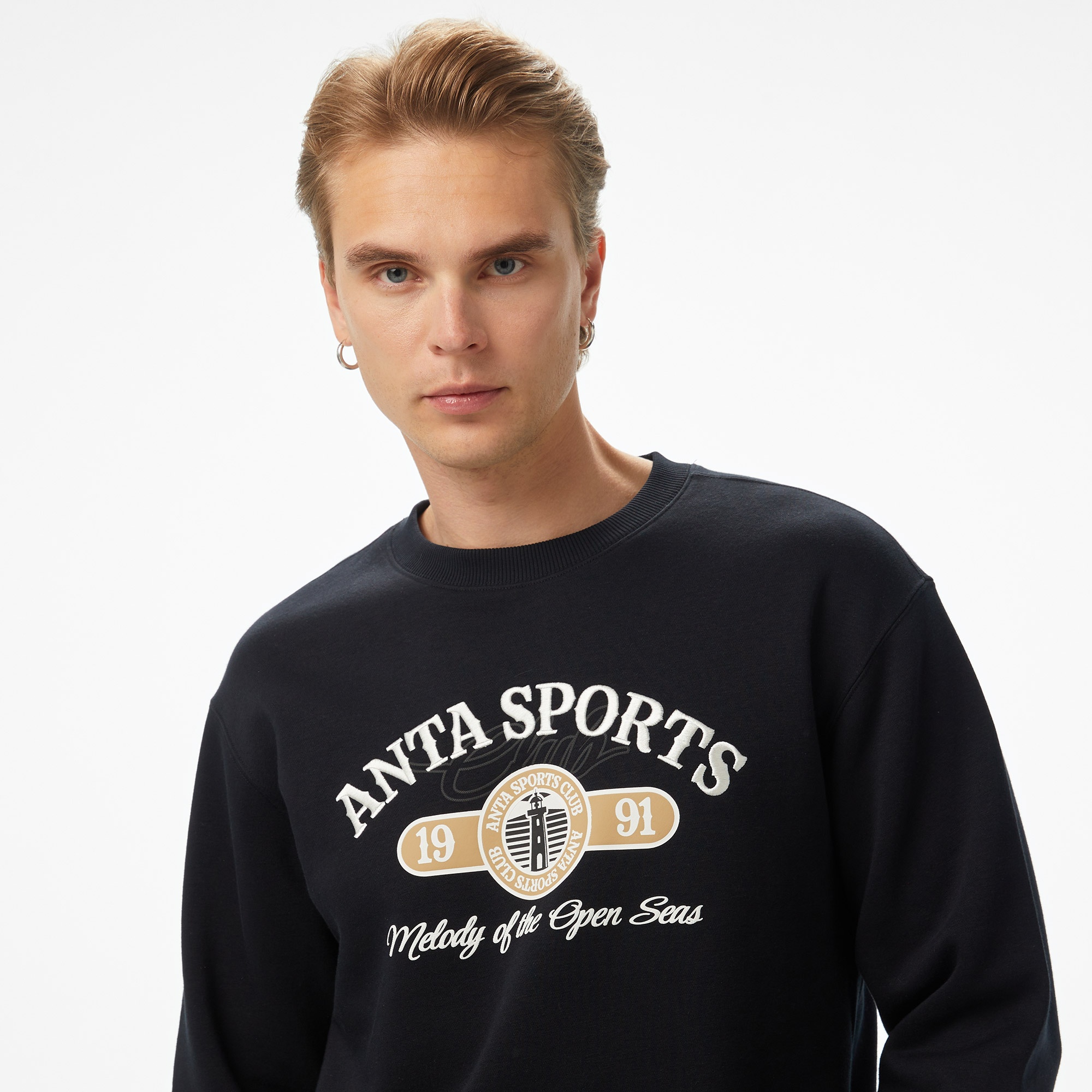 Anta Sports Club Erkek Lacivert Sweatshirt