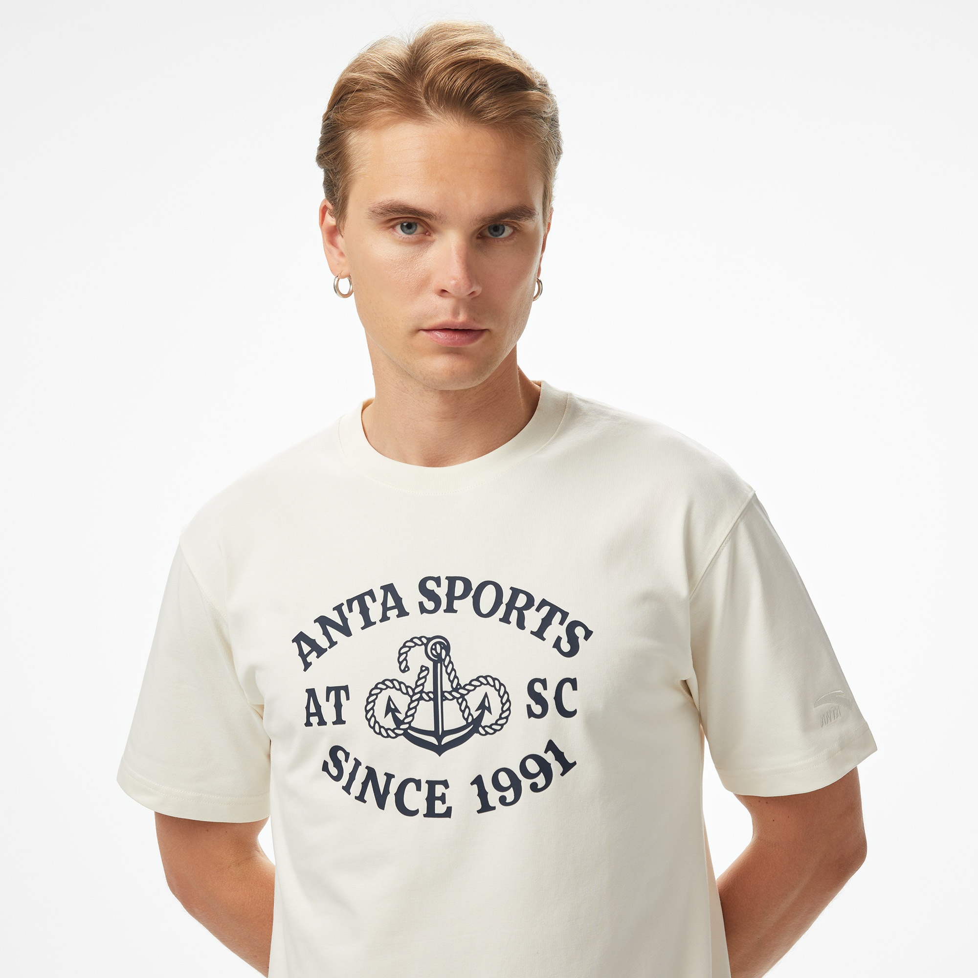 Anta Sports Club Erkek Beyaz T-Shirt