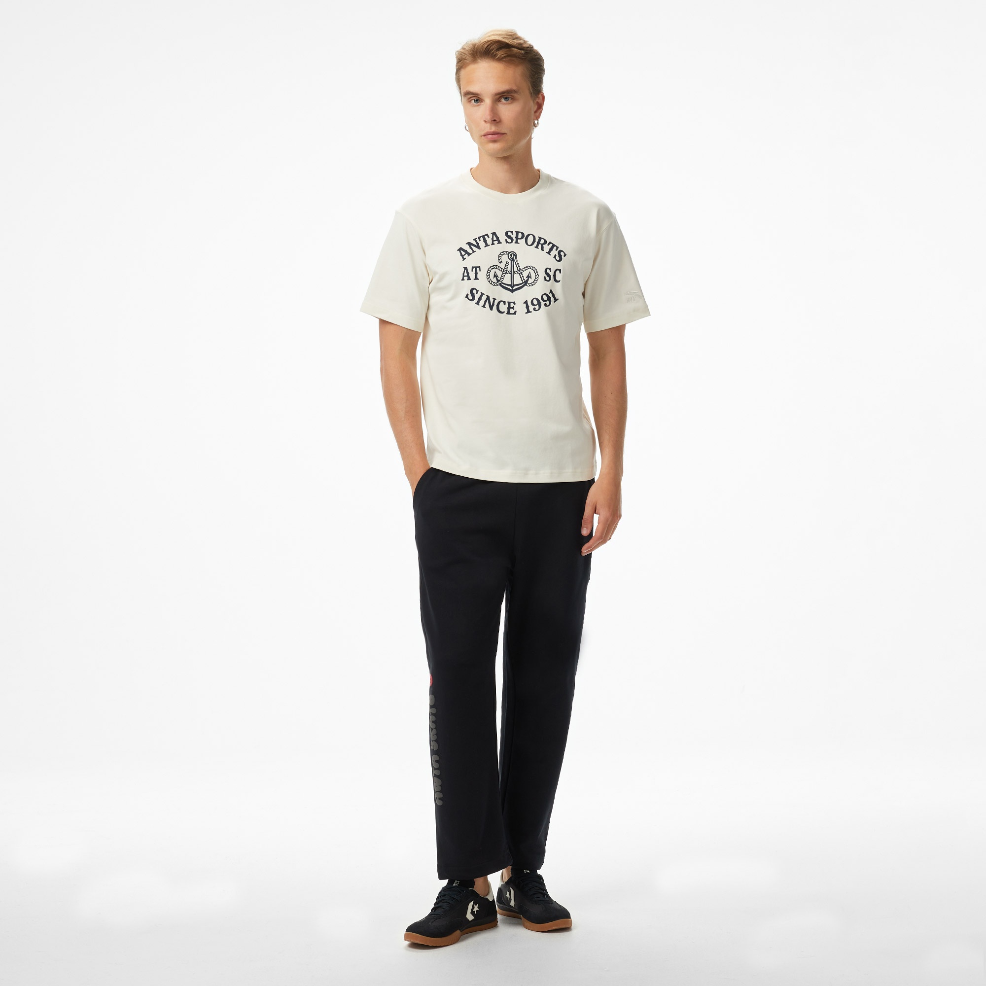 Anta Sports Club Erkek Beyaz T-Shirt