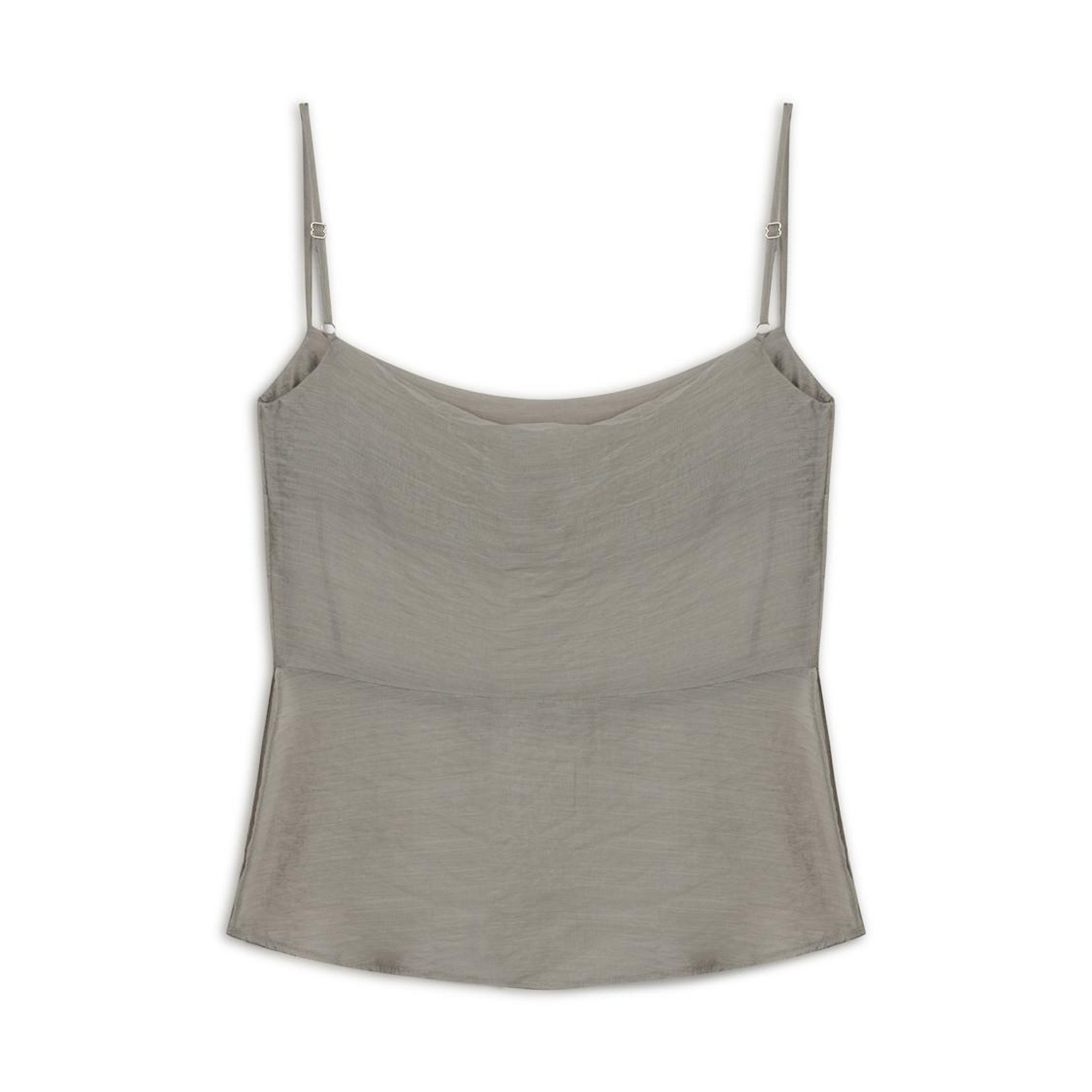 Yırtmaçlı Askılı Bluz