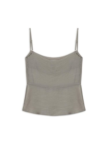  Yırtmaçlı Askılı Bluz