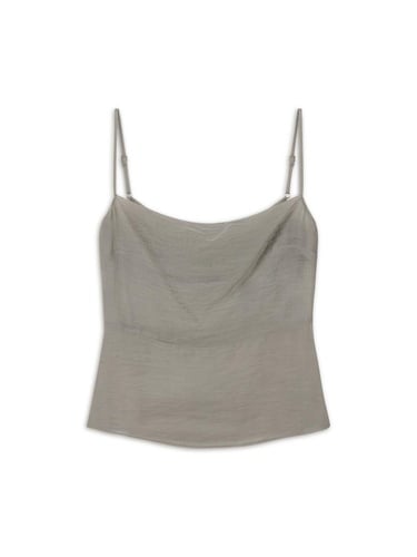  Yırtmaçlı Askılı Bluz