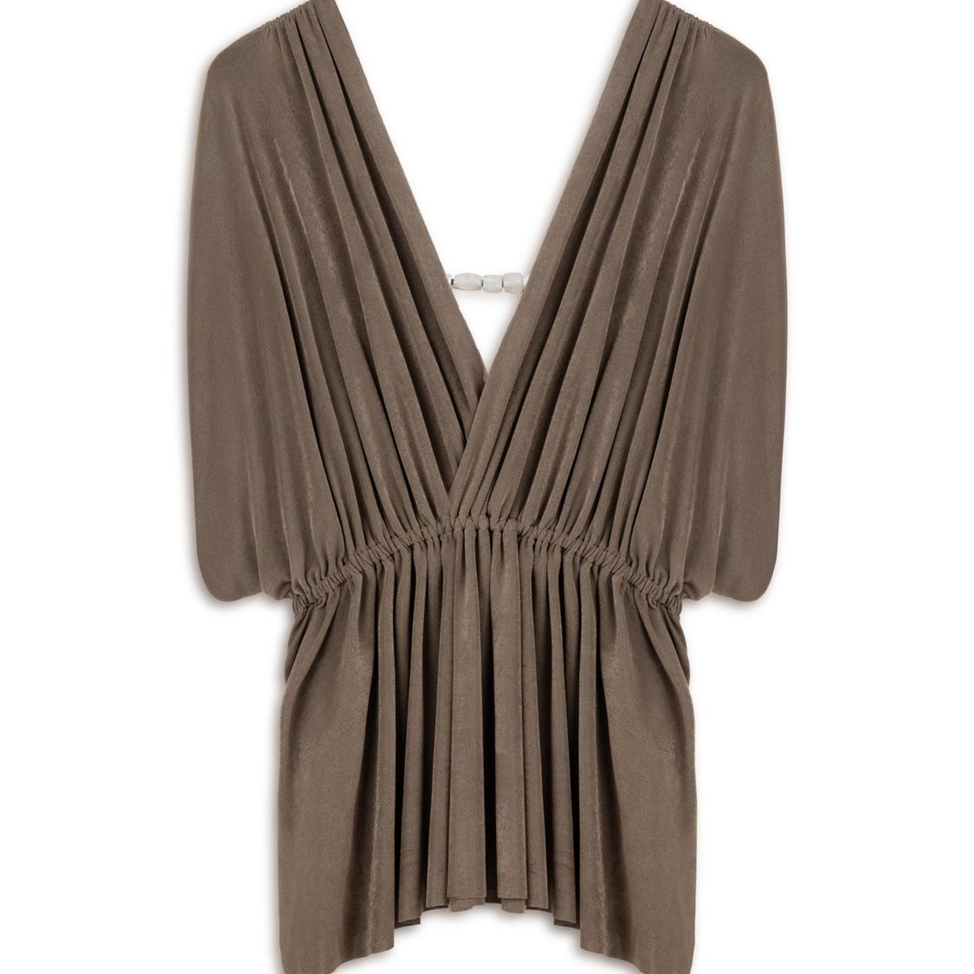 Boncuk Aksesuarlı Bluz