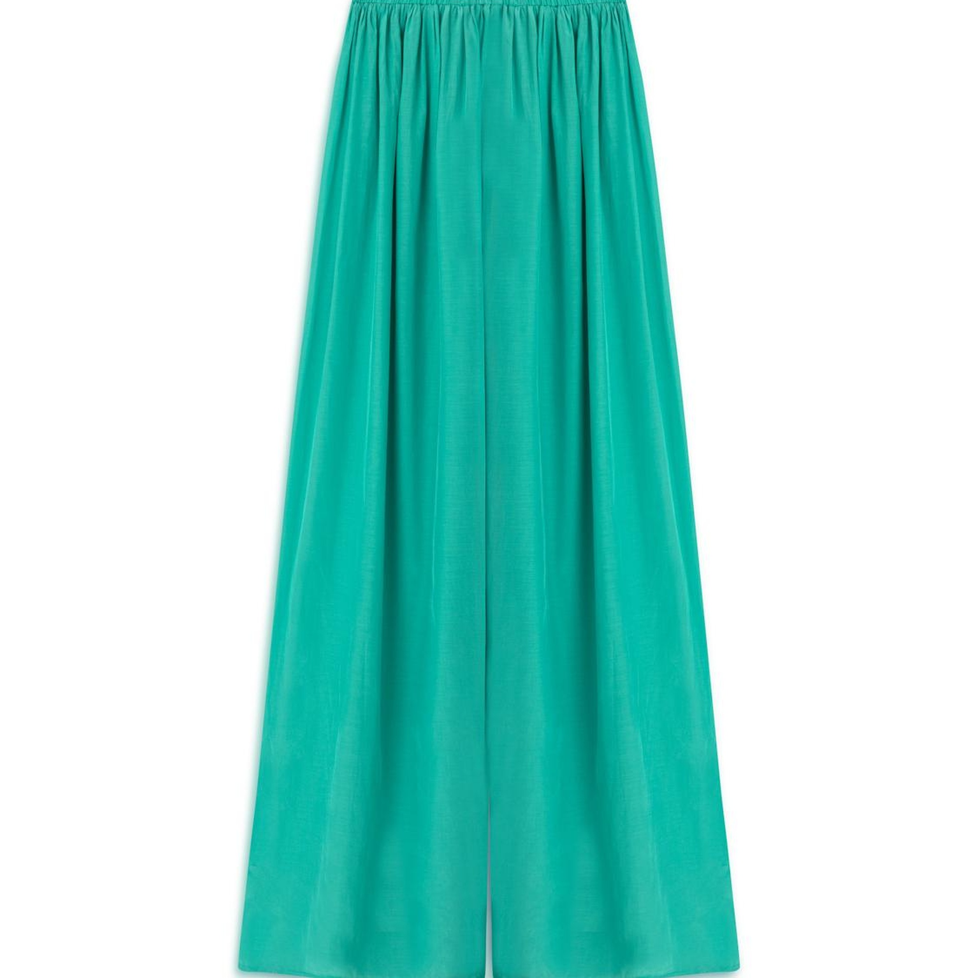 Dökümlü Geniş Paça Pantolon