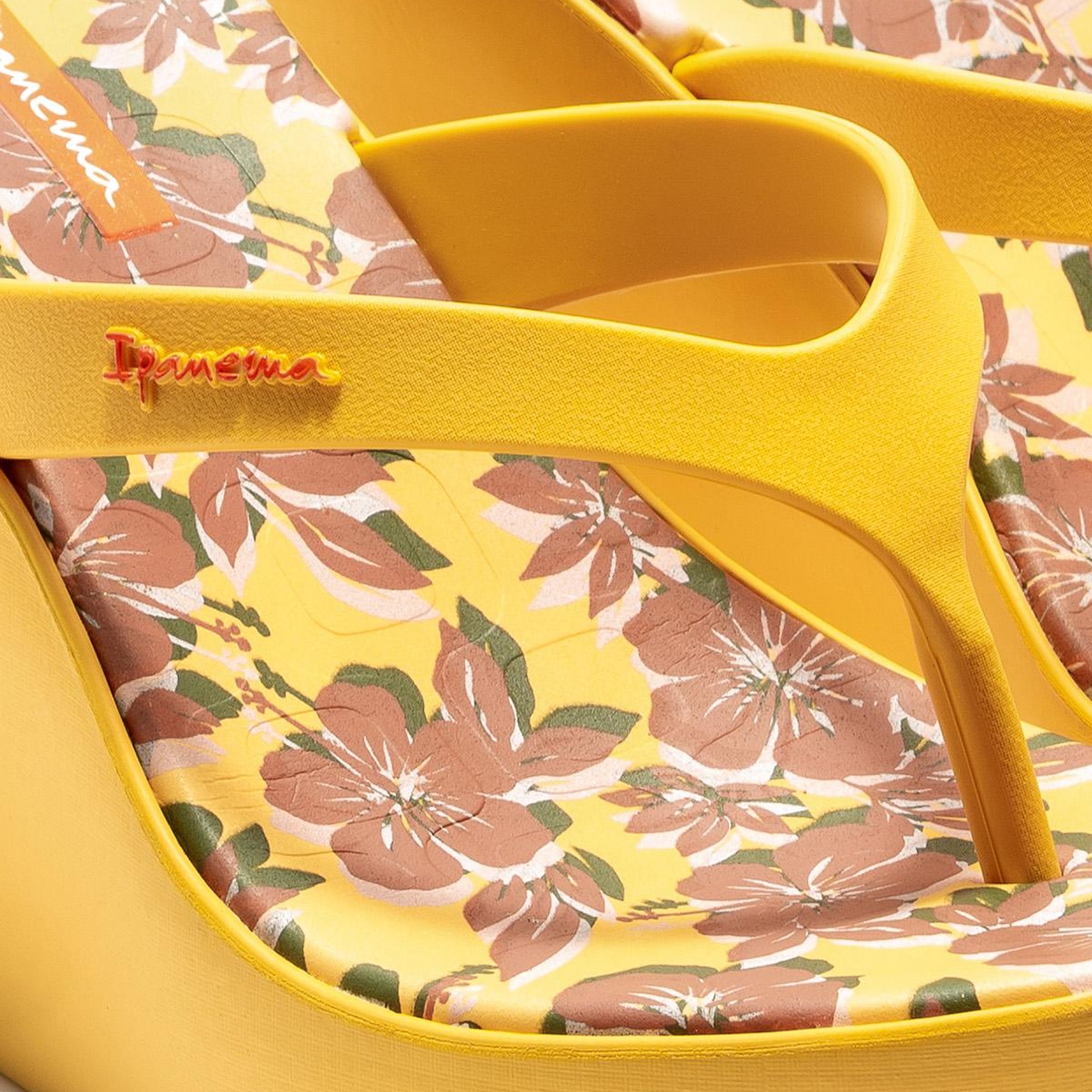 Aloha Topuklu Kadın Parmak Arası Terlik Sarı 35/40