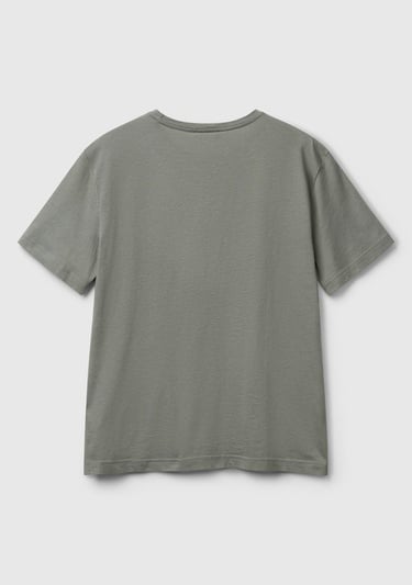  Erkek Soluk Yeşil %100 Koton Bisiklet Yaka T-Shirt