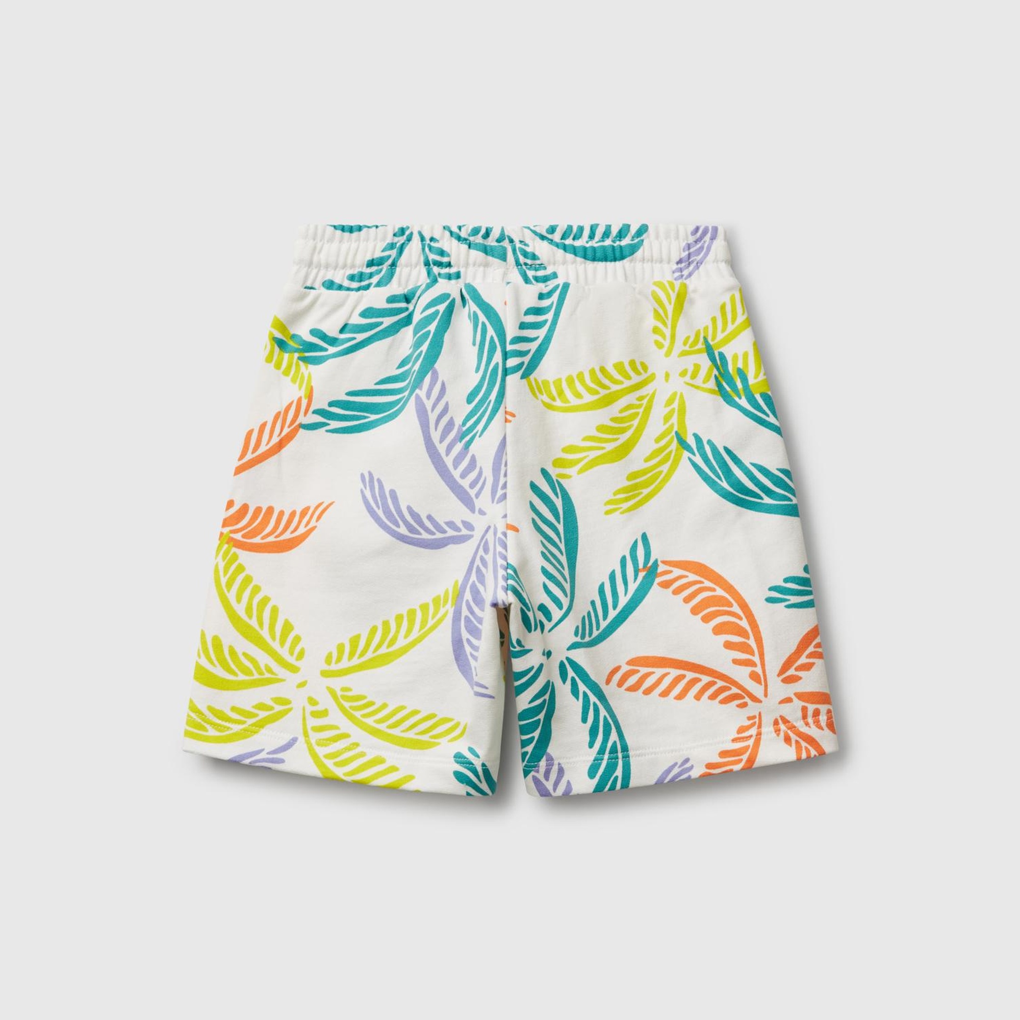 Erkek Çocuk Renkli Mix Tamamı Desenli Beli İpli Cepli Bermuda Şort