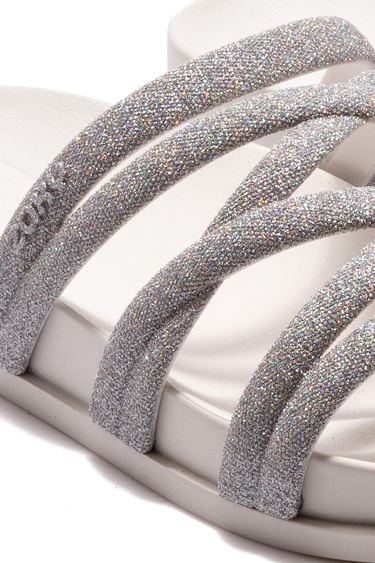  Shine Ad Kadın Terlik Gümüş 35/42