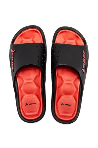  Bay Erkek Terlik Siyah-Kırmızı 39/46