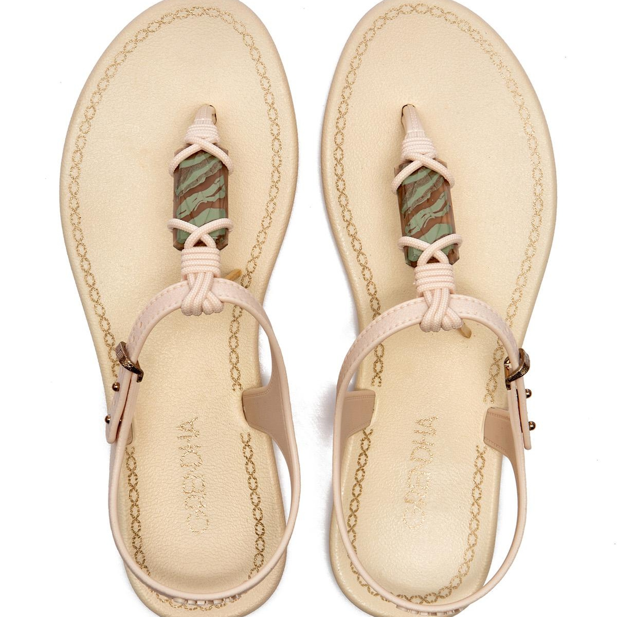 Cacau Rustıca Kadın Parmak Arası Sandalet Beyaz 35/40