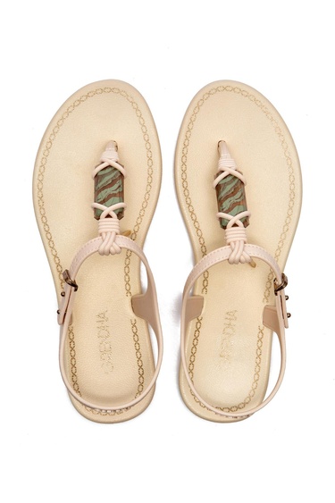  Cacau Rustıca Kadın Parmak Arası Sandalet Beyaz 35/40