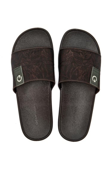  Dakar Slide Erkek Terlik Kahverengi 39/46