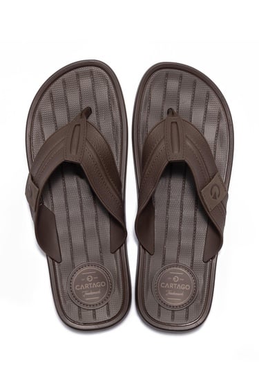  Cales Erkek Parmak Arası Terlik Kahve 39/47