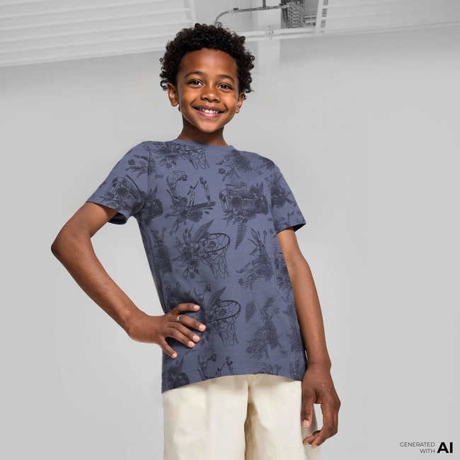  Jordan Jdb Jordan Sports Sketch Çocuk Füme Kısa Kol T-Shirt