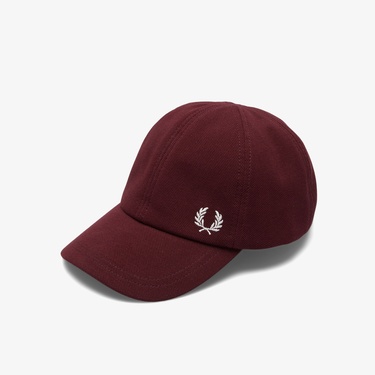  Fred Perry Pique Unisex Bordo Şapka