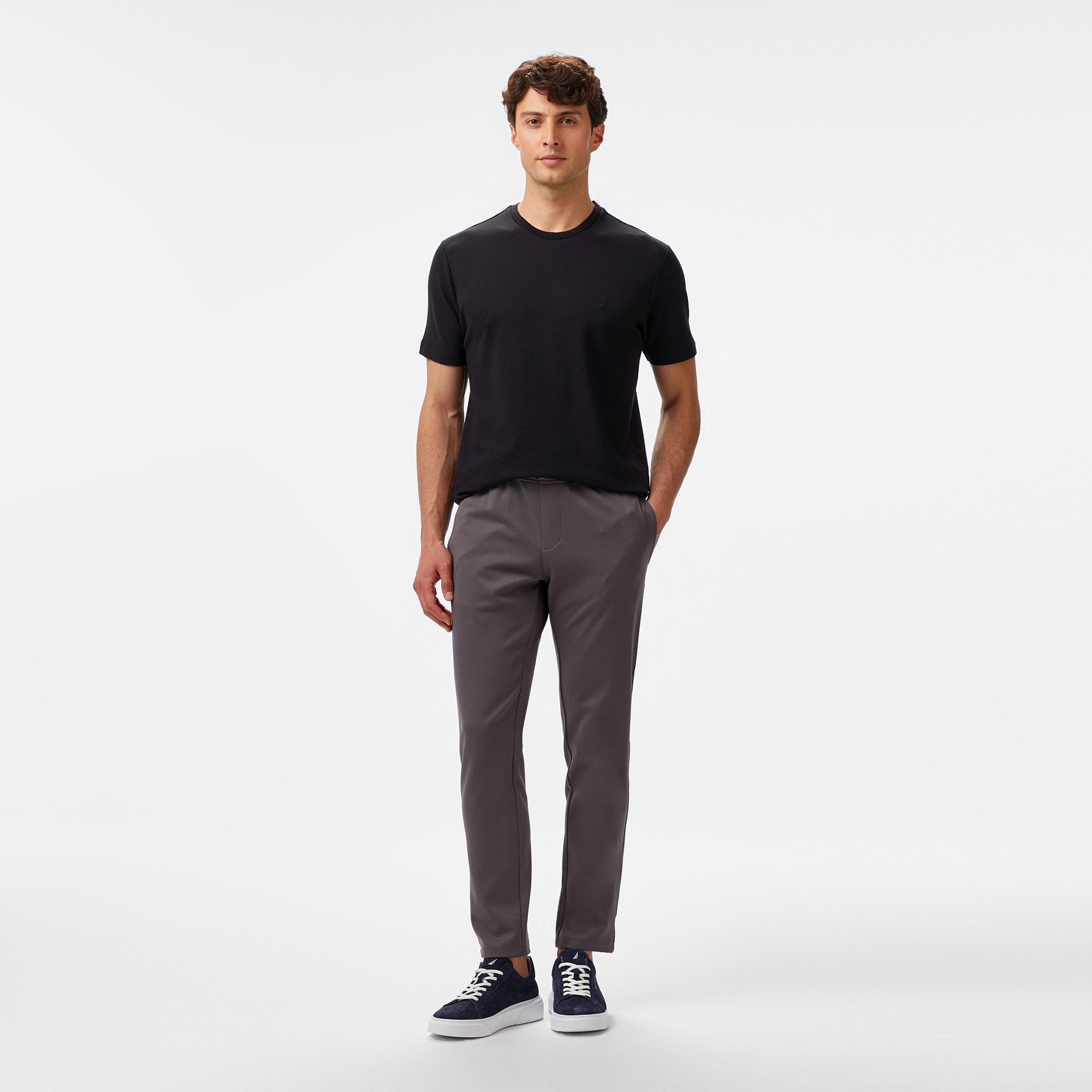 Nautica Erkek Siyah Regular Fit T-Shirt