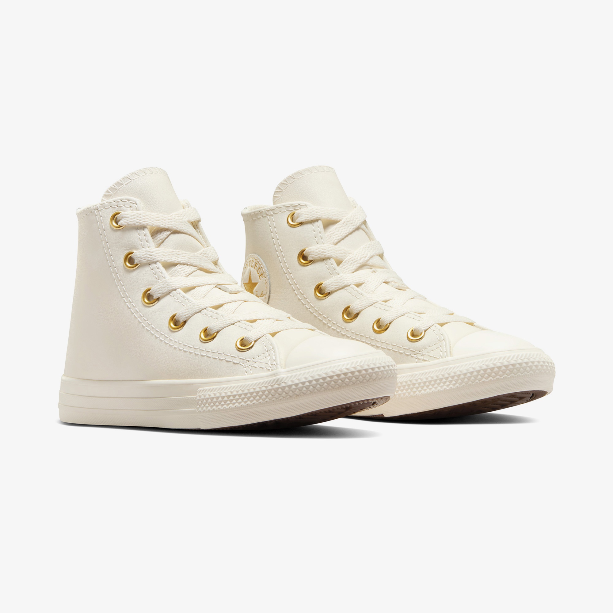 Converse Chuck Taylor All Star Taylored Lux Çocuk Krem Deri Sneaker