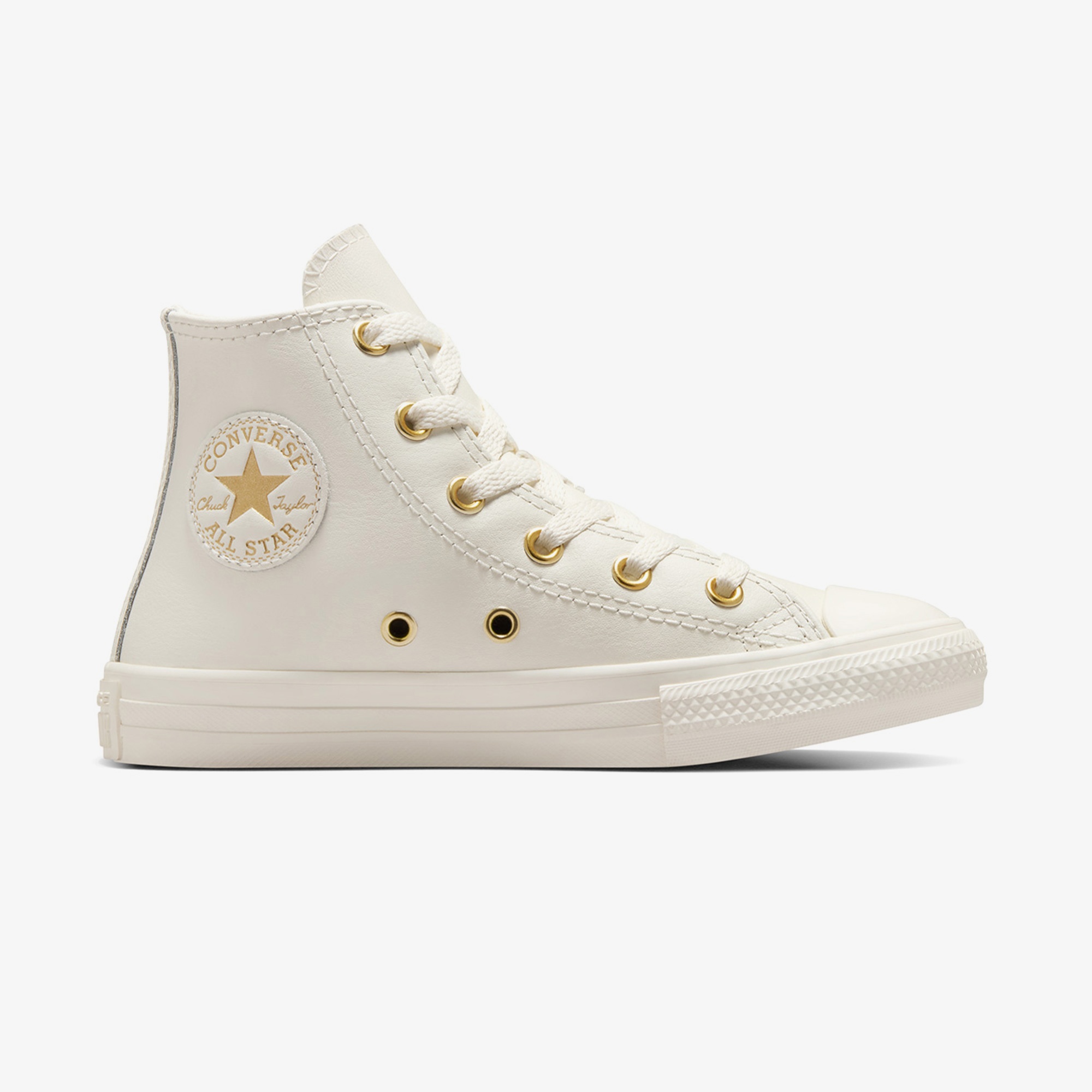 Converse Chuck Taylor All Star Taylored Lux Çocuk Krem Deri Sneaker