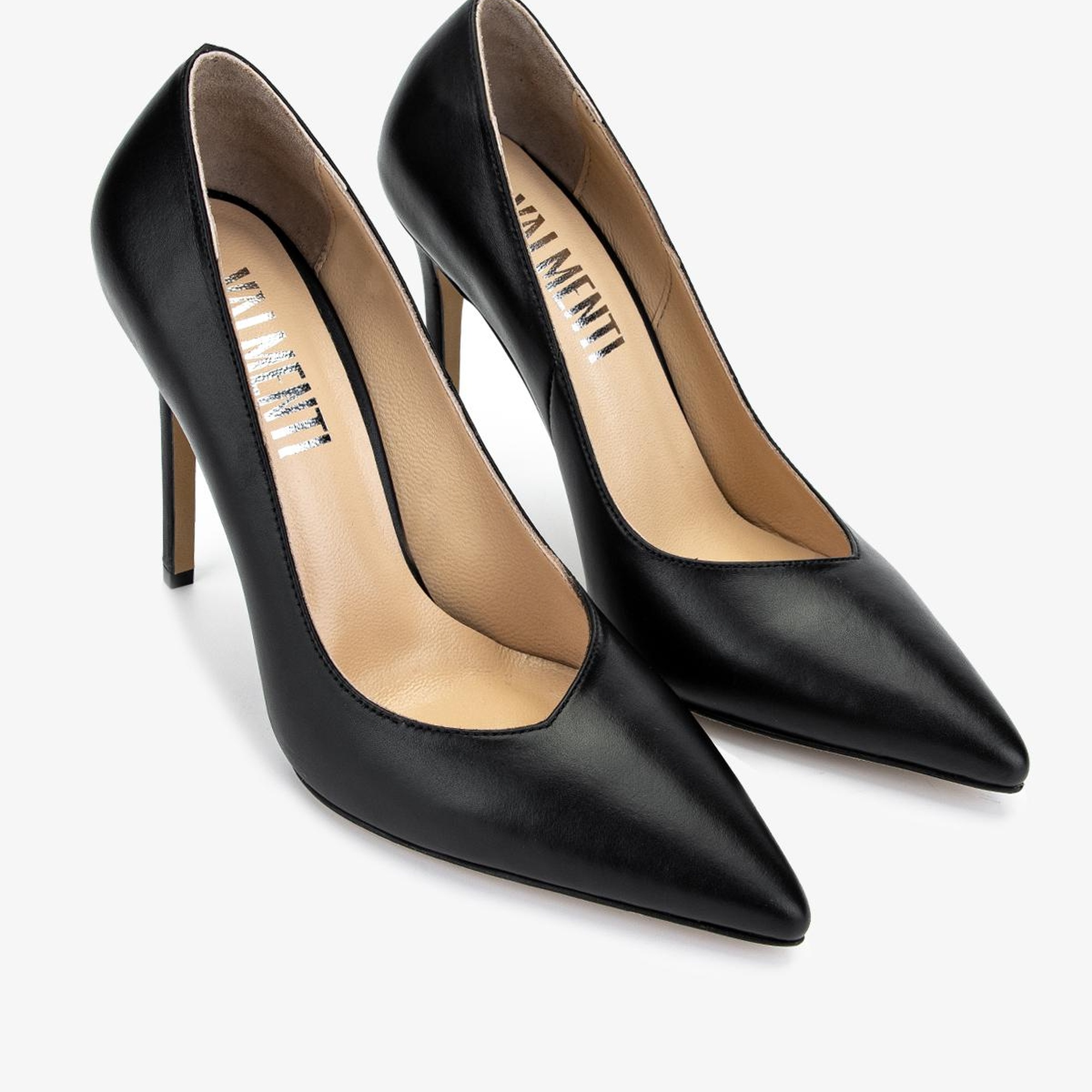 Valmenti Kadın Hakiki Deri Siyah Deri Topuklu Ayakkabı