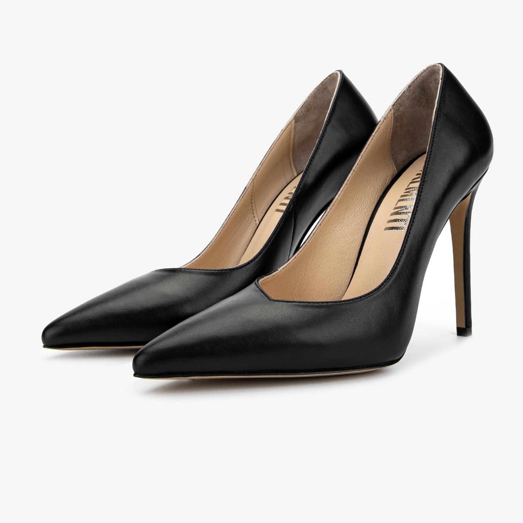 Valmenti Kadın Hakiki Deri Siyah Deri Topuklu Ayakkabı