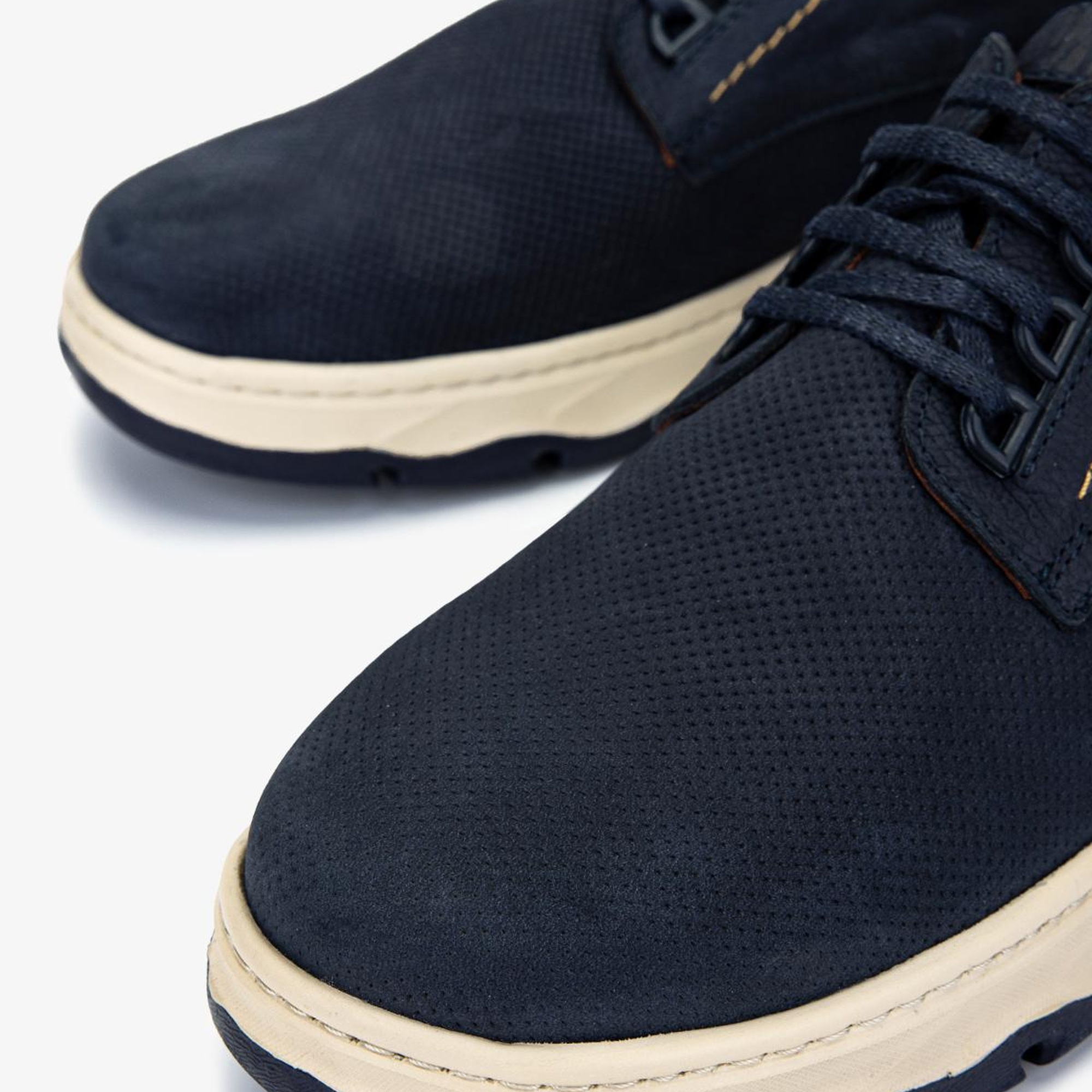 Valmenti Erkek Hakiki Deri Lacivert Nubuk Casual Ayakkabı