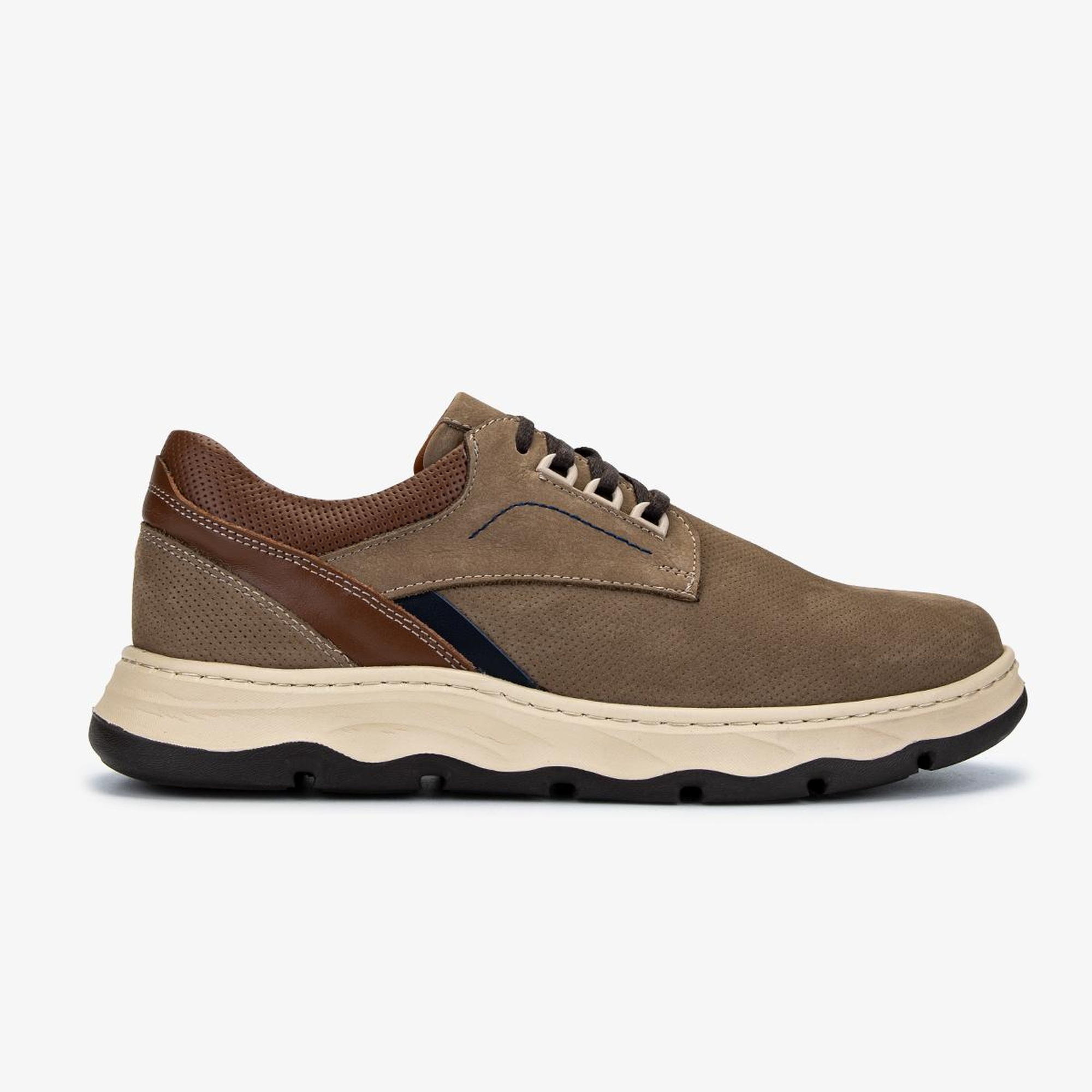 Valmenti Erkek Hakiki Deri Vizon Nubuk Casual Ayakkabı