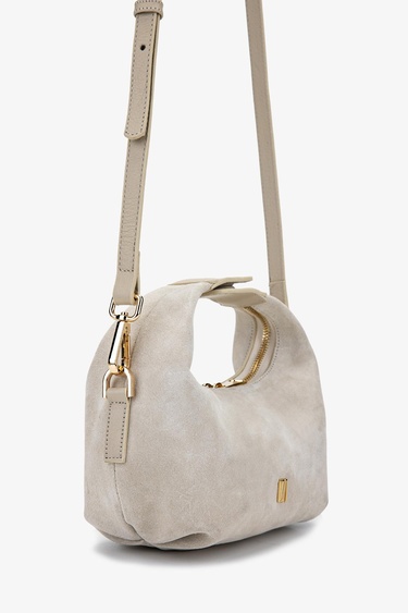  Valmenti Kadın Hakiki Deri Bej Süet El Çantası