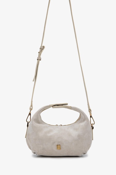  Valmenti Kadın Hakiki Deri Bej Süet El Çantası