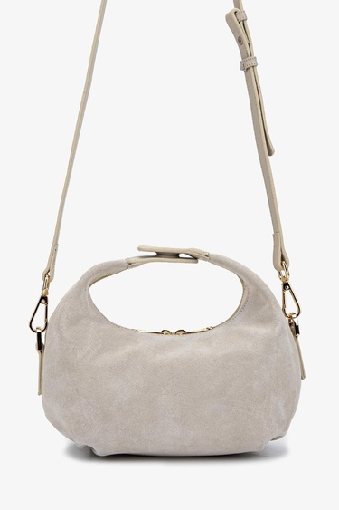  Valmenti Kadın Hakiki Deri Bej Süet El Çantası