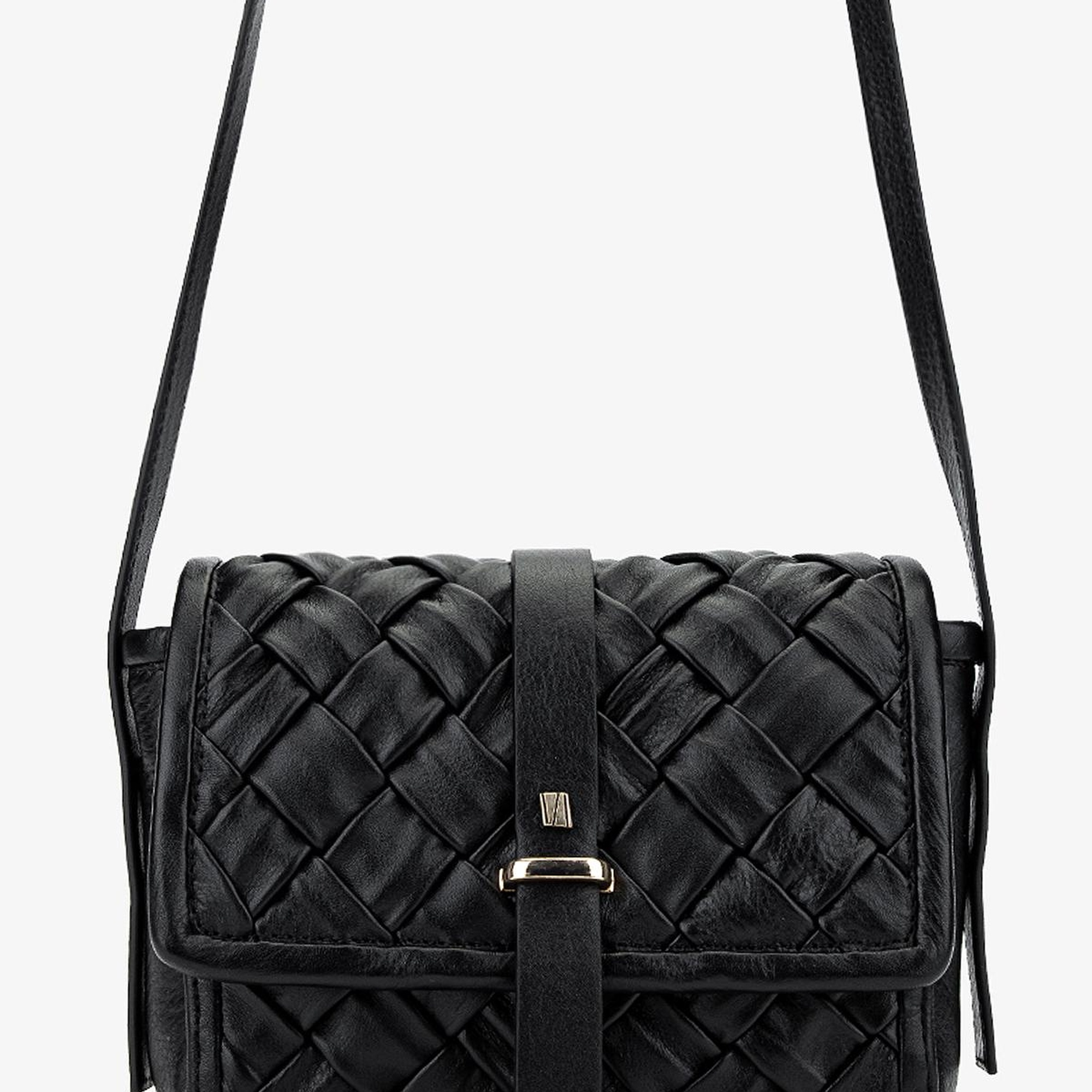 Valmenti Kadın Hakiki Deri Siyah Deri Postacı Çanta