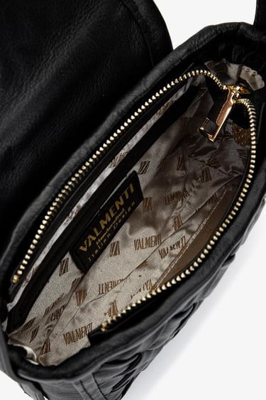  Valmenti Kadın Hakiki Deri Siyah Deri Postacı Çanta