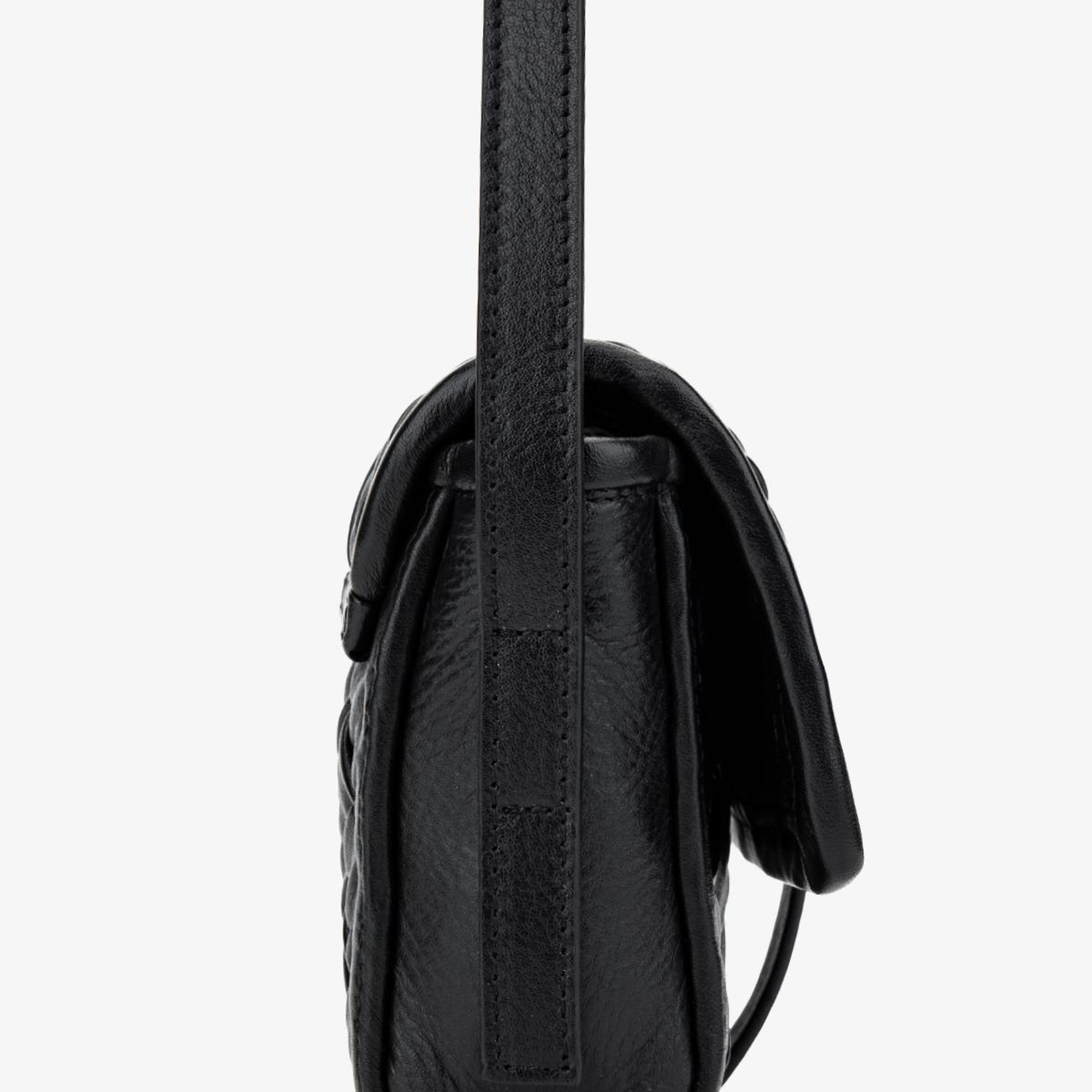 Valmenti Kadın Hakiki Deri Siyah Deri Postacı Çanta