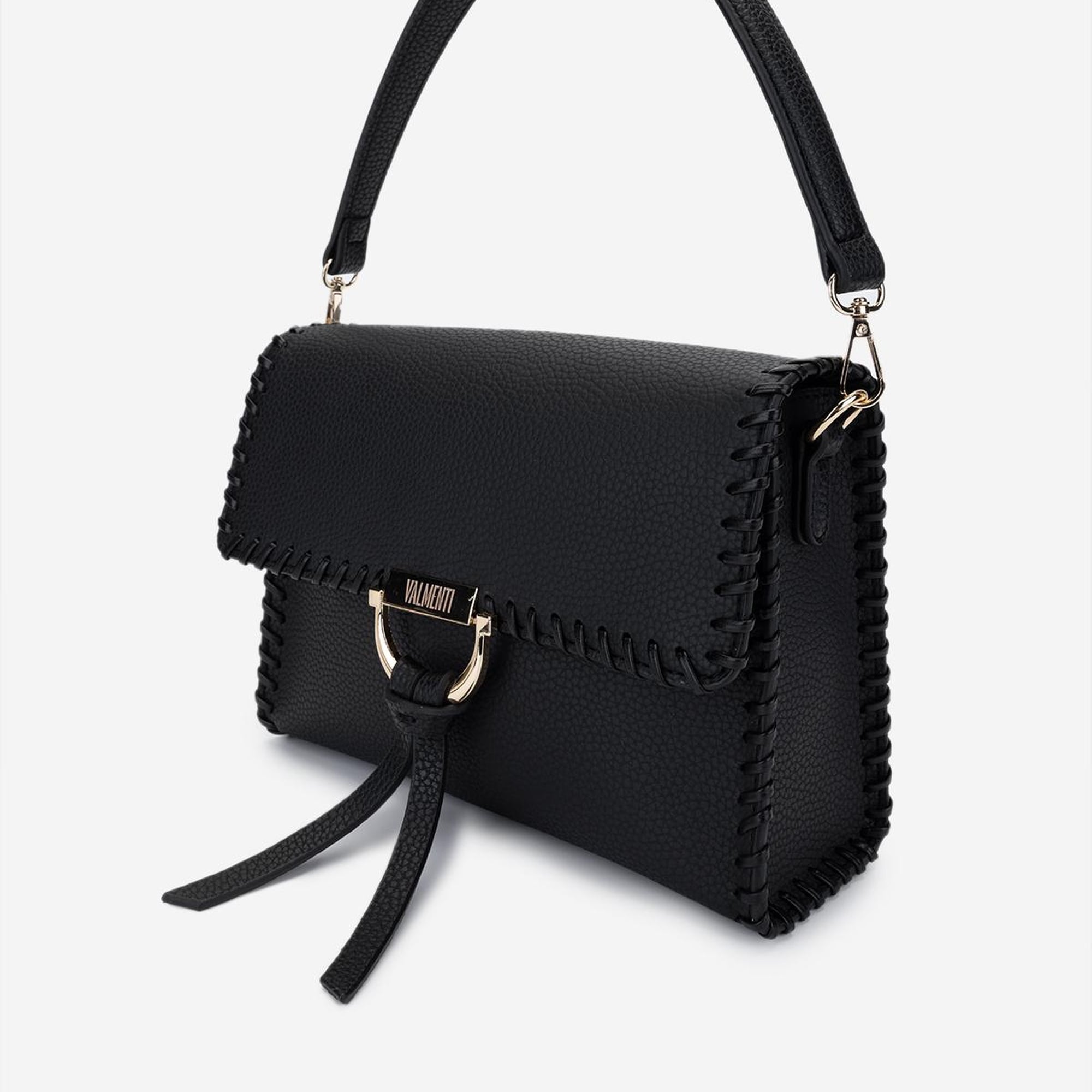Valmenti Kadın Vegan Siyah Postacı Çanta