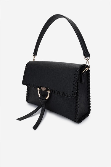  Valmenti Kadın Vegan Siyah Postacı Çanta