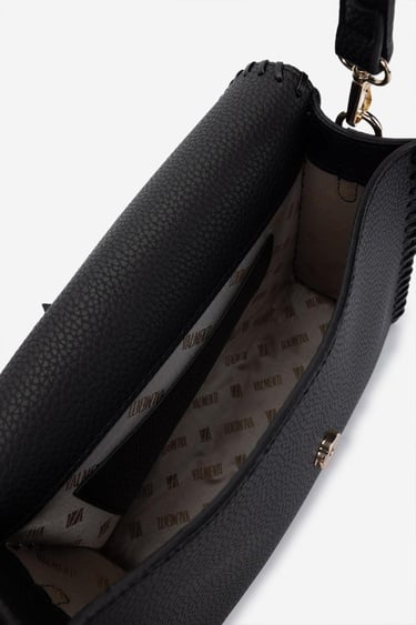  Valmenti Kadın Vegan Siyah Postacı Çanta