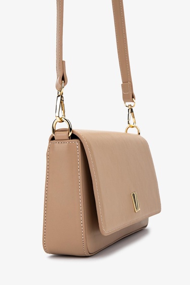  Valmenti Kadın Vegan Bej Postacı Çanta
