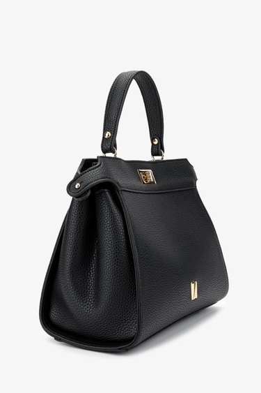  Valmenti Kadın Vegan Siyah Floter Kol Çantası