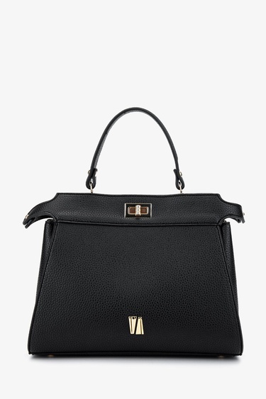  Valmenti Kadın Vegan Siyah Floter Kol Çantası
