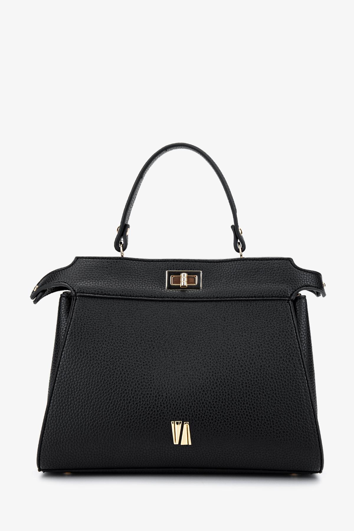  Valmenti Kadın Vegan Siyah Floter Kol Çantası