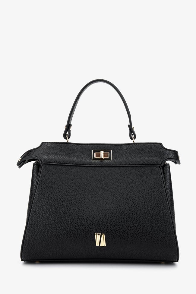  Valmenti Kadın Vegan Siyah Floter Kol Çantası