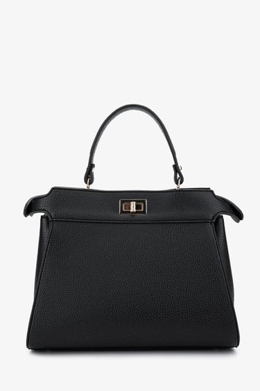  Valmenti Kadın Vegan Siyah Floter Kol Çantası