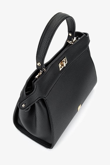  Valmenti Kadın Vegan Siyah Floter Kol Çantası