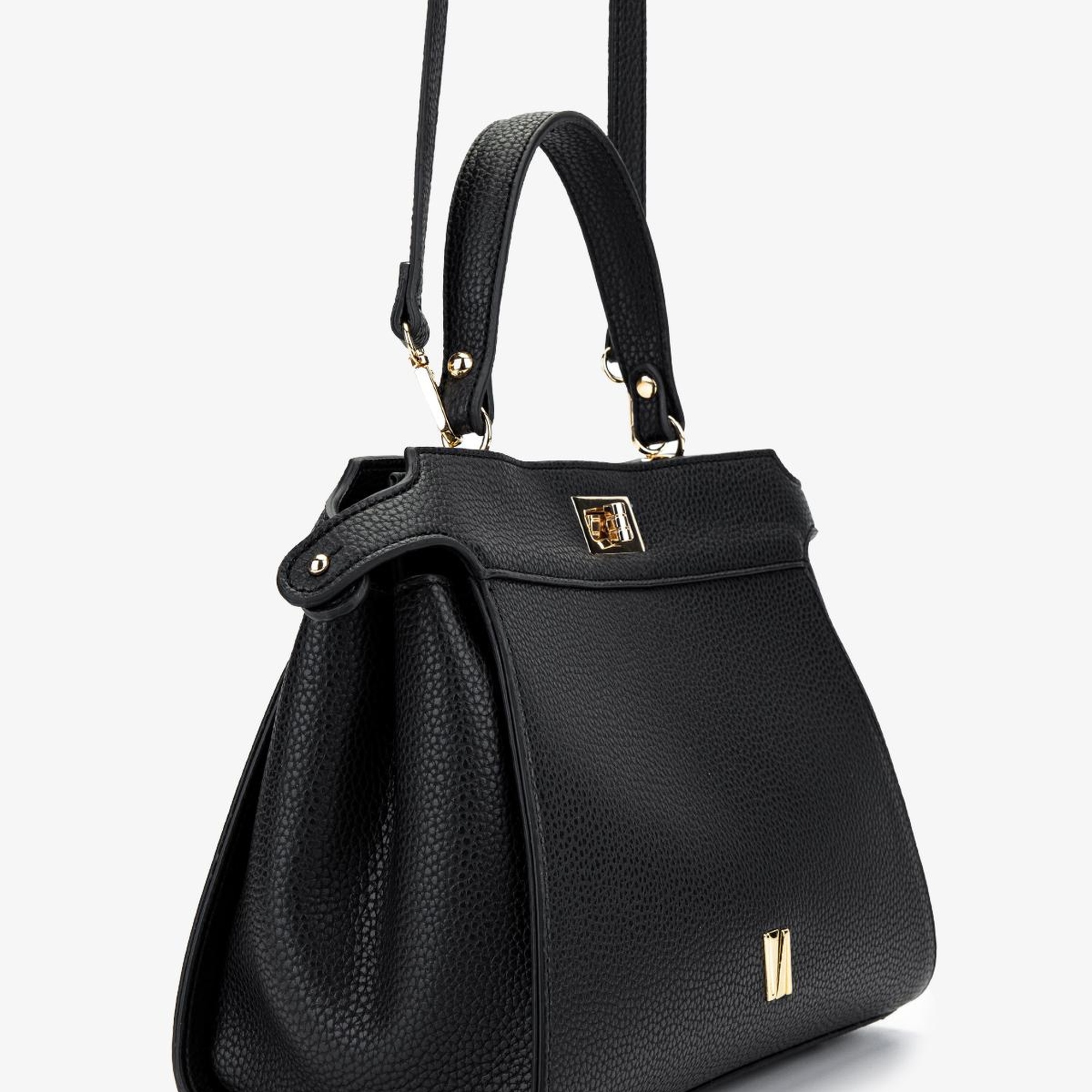 Valmenti Kadın Vegan Siyah Floter Kol Çantası